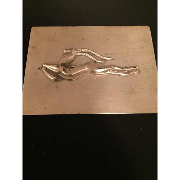 Vtg Collector Rex Playing Cards In Heavy Silvertone Box Unsealed Deck Tax Stamp - Picture 2 of 11